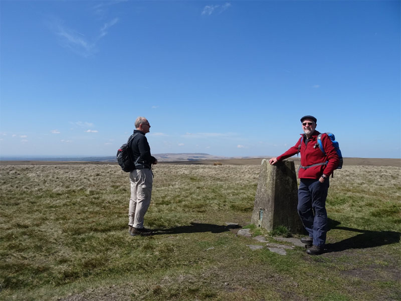 Trig point on Bull Hill